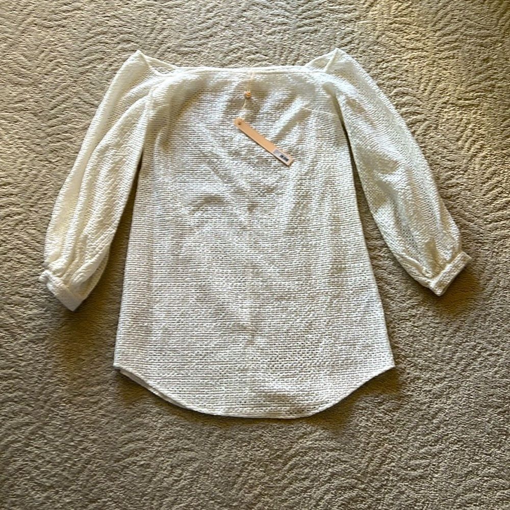 NWT Shakuhachi Off The Shoulder Sheer Dress Cover Up Small - Picture 6 of 17